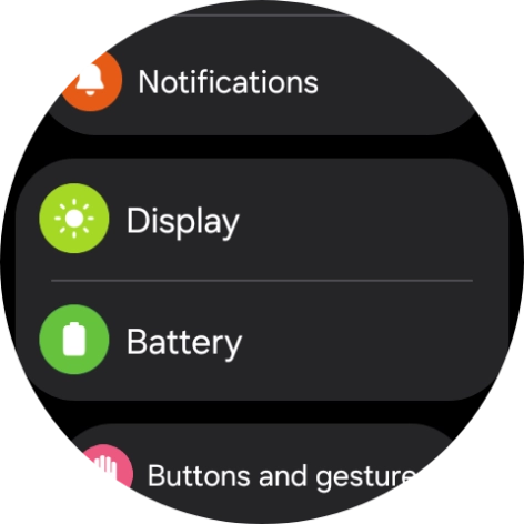 Press Display.