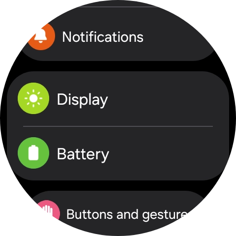Press Display.
