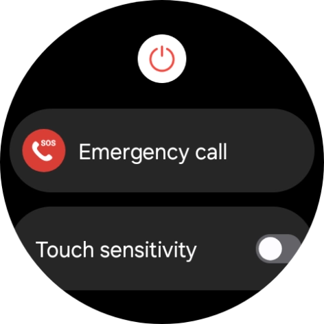 Press the power off icon.