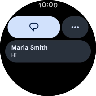 Press the required text message to read it.