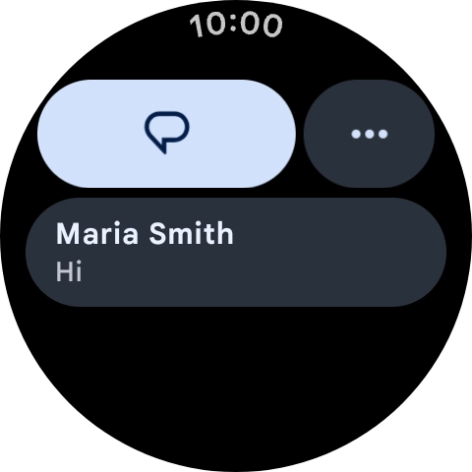 Press the required text message to read it.
