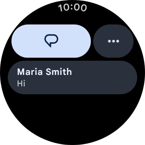Press the required text message to read it.