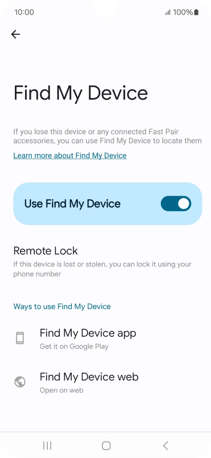 Press the Home key to return to the home screen.