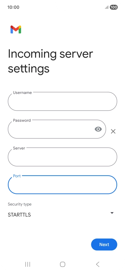 Press the drop down list below 