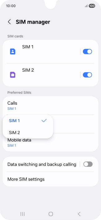 Press the required price plan.