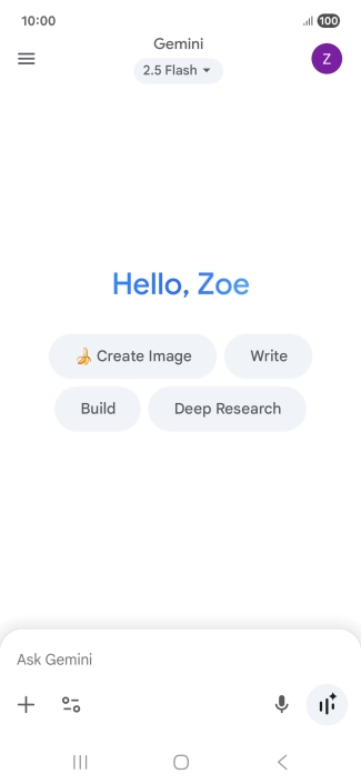 Press the profile icon.