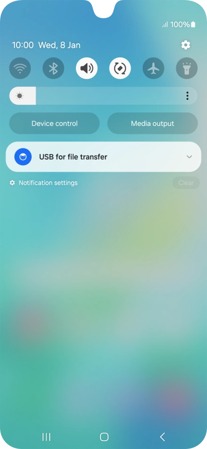 Press the drop down list.