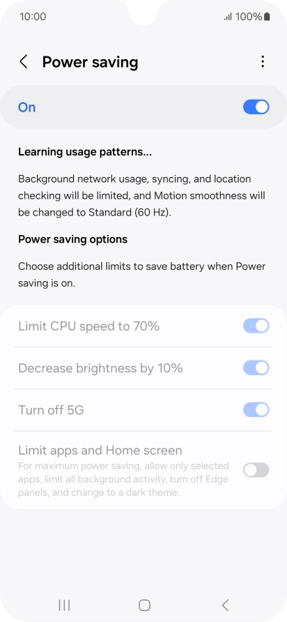 Press the Home key to return to the home screen.