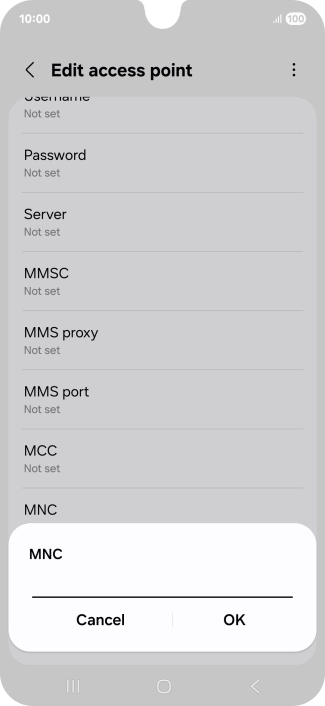 Key in 01 and press OK.