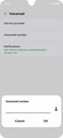 Key in (prefix) 5 (your phone number) and press OK.