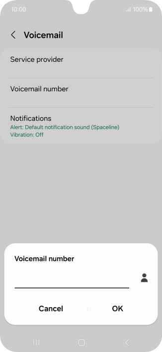 Key in (prefix) 5 (your phone number) and press OK.