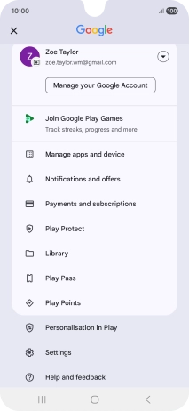 Press Manage apps and device.