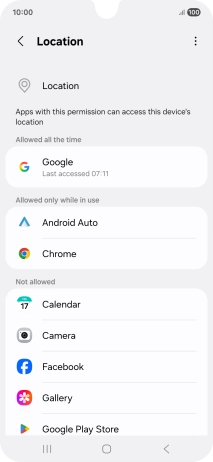 Press the required app.