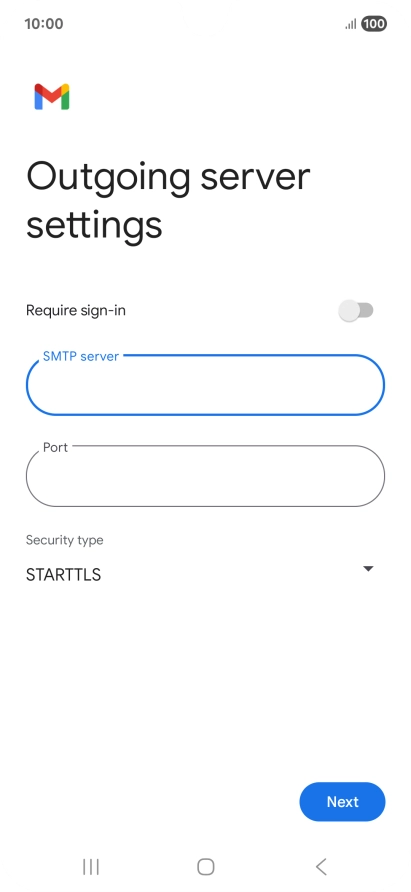 Press the field below 