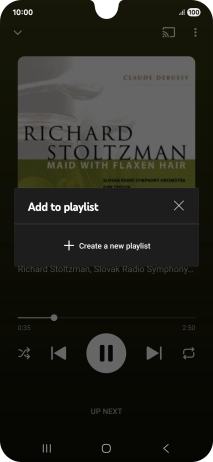 Press Create a new playlist.