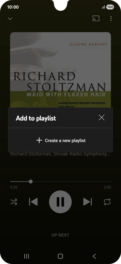 Press Create a new playlist.