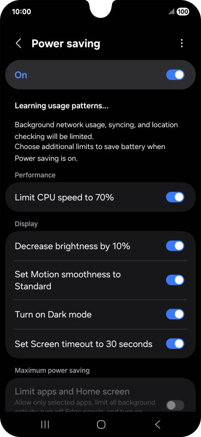 Press the Home key to return to the home screen.