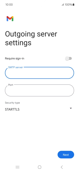 Press the field below 