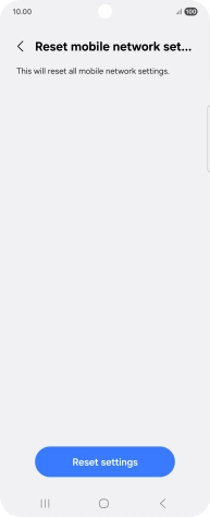 Press Reset settings.