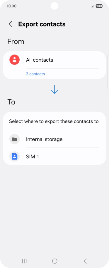 Press the name of the SIM.