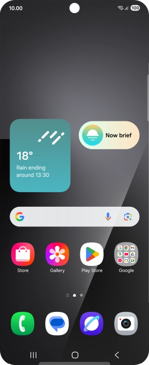 The Wi-Fi icon shows that your phone is connected to a Wi-Fi network.