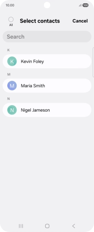 Press the field above 