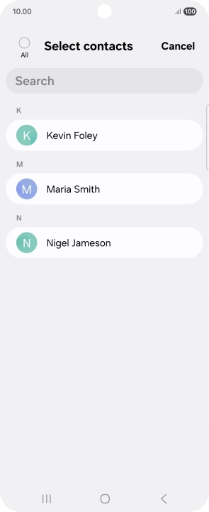 Press the field above 