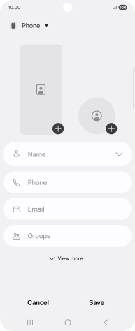 Press the address book drop down list.