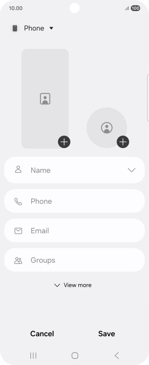 Press the address book drop down list.