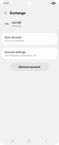 Press Account settings.