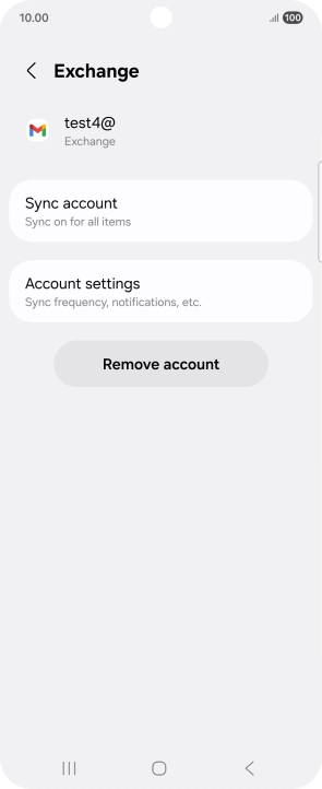 Press Account settings.