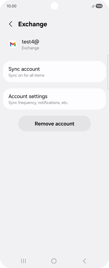 Press Account settings.
