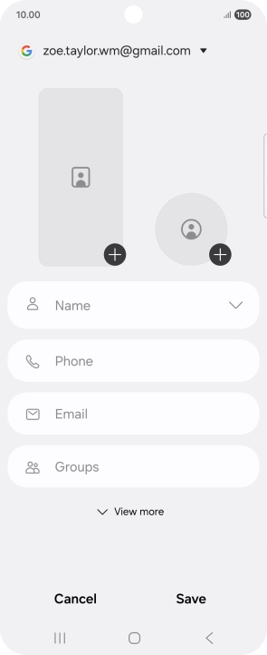Press Name and key in the required name.