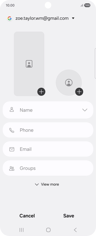 Press Name and key in the required name.