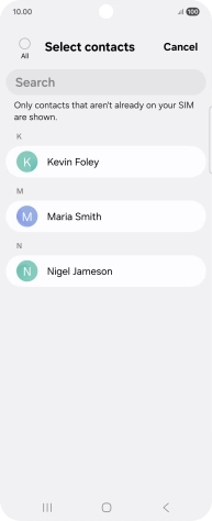 Press the field above 