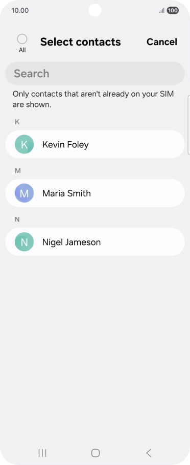 Press the field above 