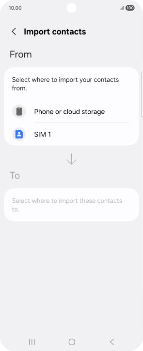 Press the name of the SIM.