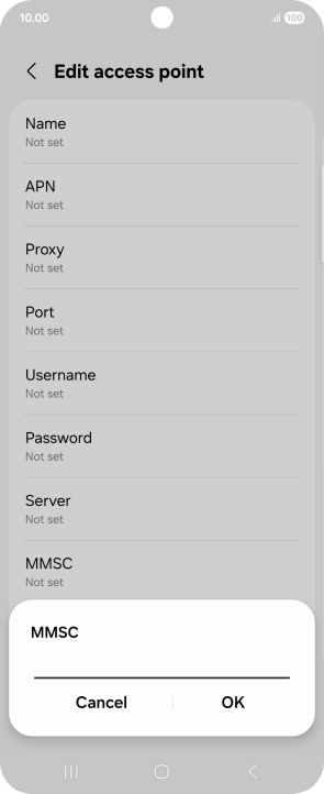 Key in http://mms.vodafone.co.uk/servlets/mms and press OK.