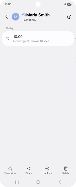 Press the Home key to return to the home screen.