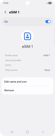 Press the indicator to turn use of the price plan on or off.