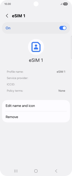 Press the indicator to turn use of the price plan on or off.