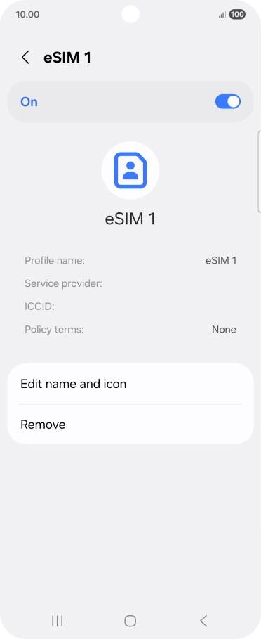 Press the indicator to turn use of the price plan on or off.