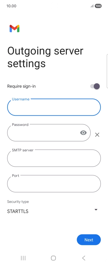 Press the field below 