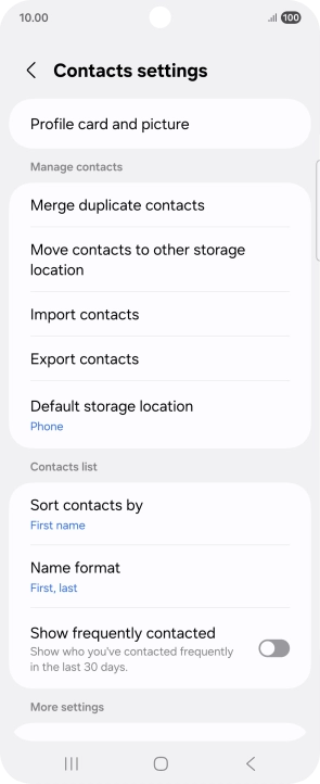 Press Import contacts.