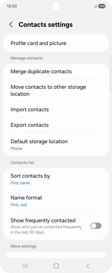 Press Import contacts.