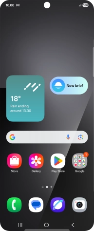 The email message icon shows that you've received a new email message.