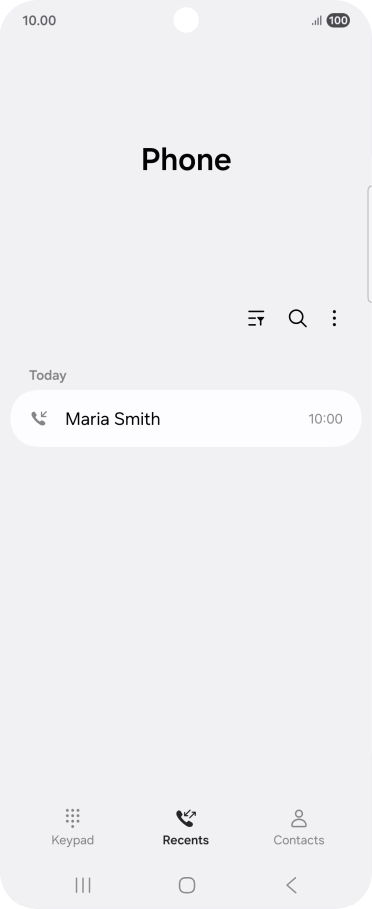 Press the required number.