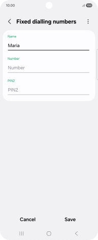 Press Number and key in the required phone number.