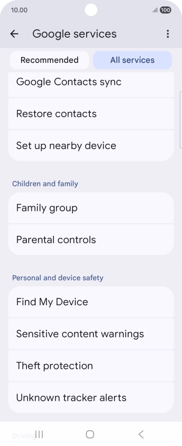 Press Find My Device.