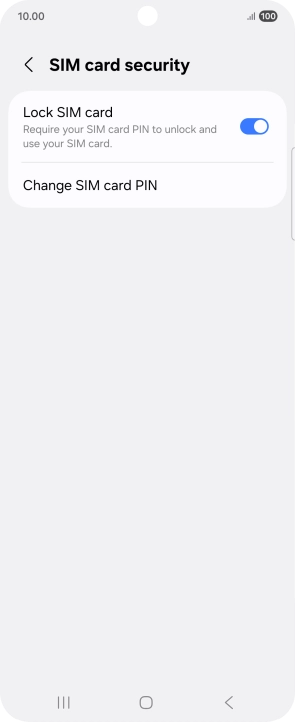 Press Change SIM card PIN.